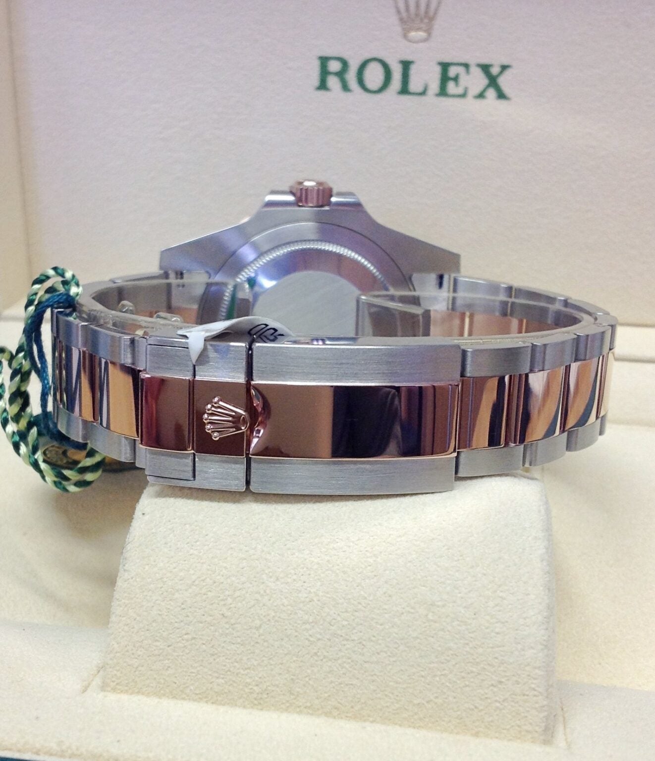 Rolex GMT-Master II Replica Bicolore Acciaio Oro Rosa – Lunetta Nero Marrone