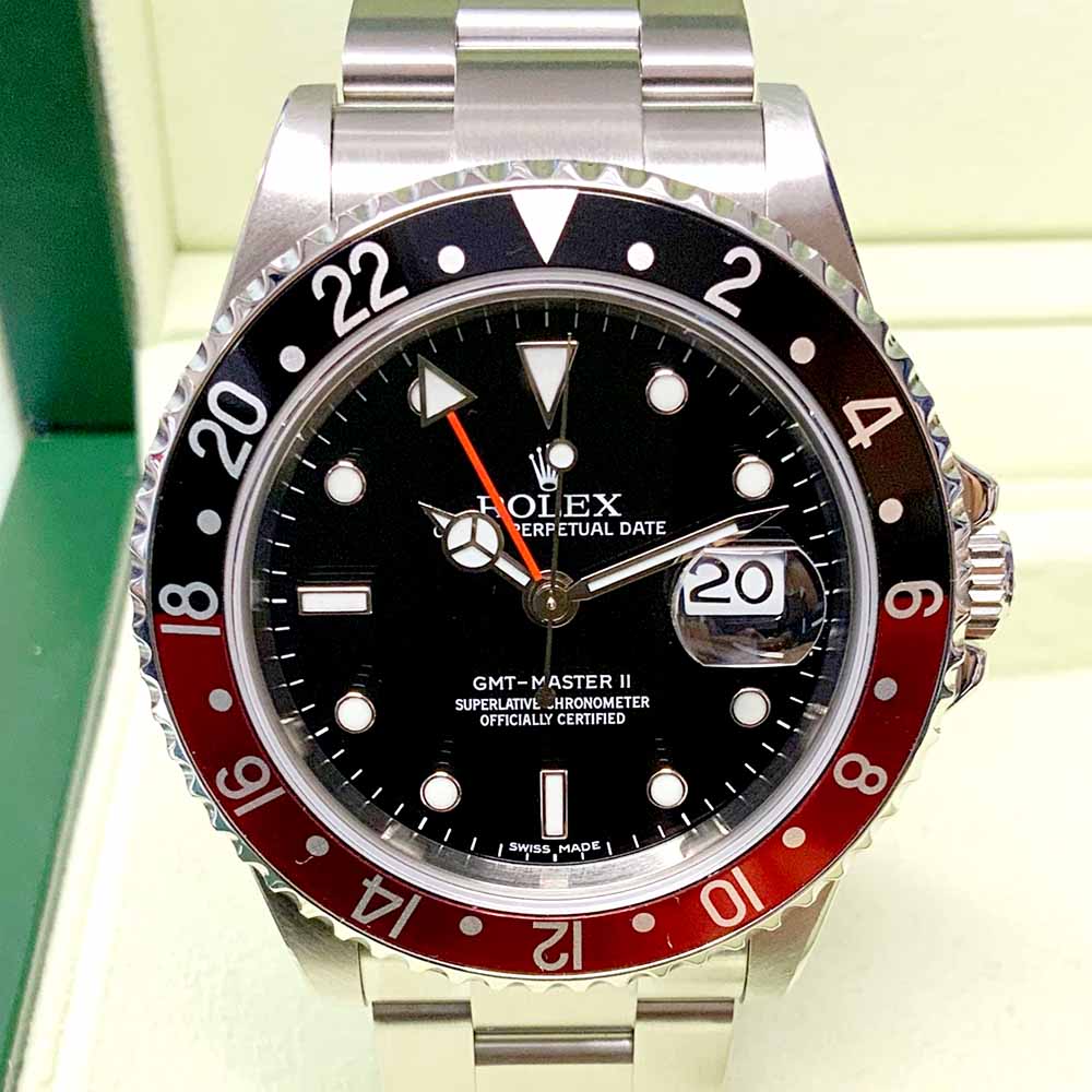 Rolex GMT-Master II Coke Replica – Acciaio con Ghiera Nera e Rossa