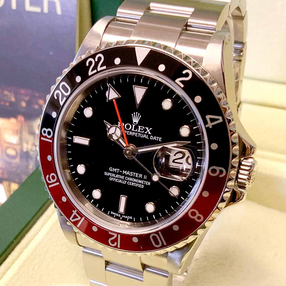 Rolex GMT-Master II Coke Replica – Acciaio con Ghiera Nera e Rossa