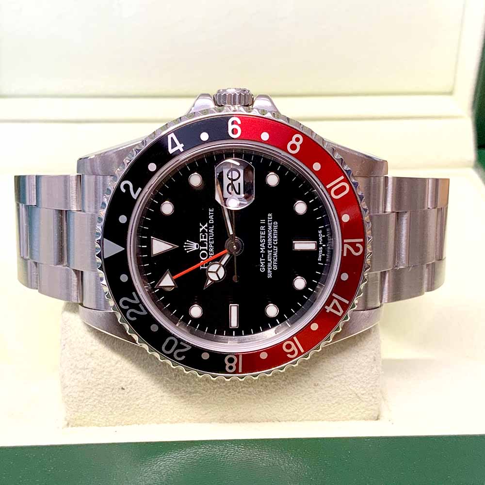 Rolex GMT-Master II Coke Replica – Acciaio con Ghiera Nera e Rossa