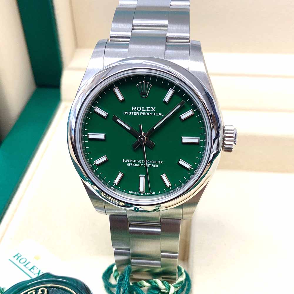 Rolex Oyster Perpetual Replica – Acciaio con Quadrante Verde
