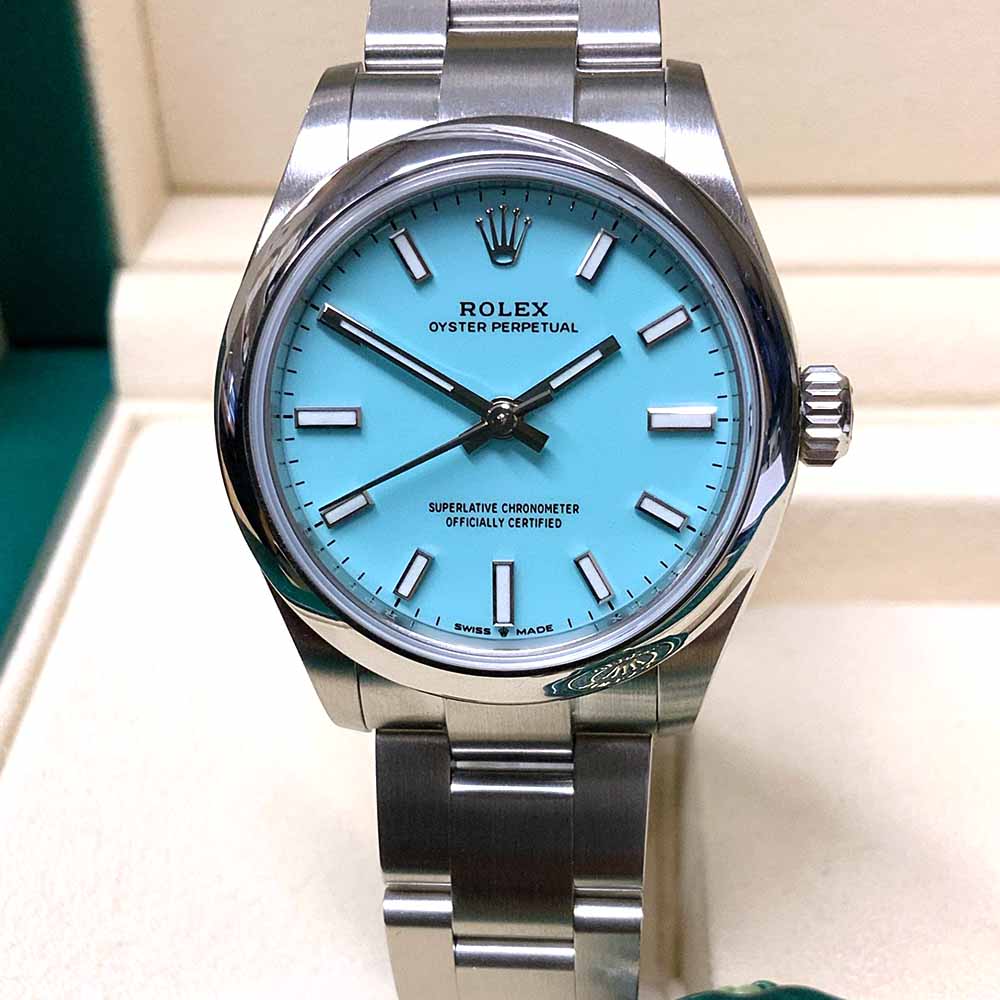 Rolex Oyster Perpetual Replica – Acciaio con Quadrante Tiffany