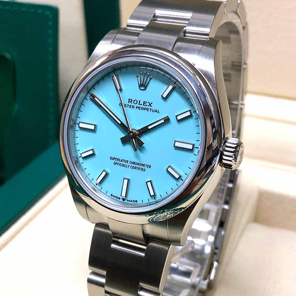 Rolex Oyster Perpetual Replica – Acciaio con Quadrante Tiffany