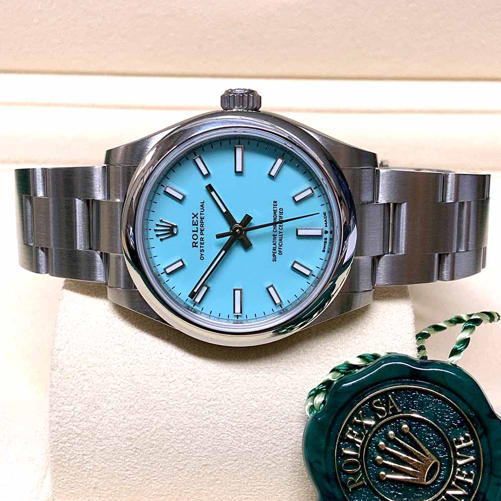 Rolex Oyster Perpetual Replica – Acciaio con Quadrante Tiffany