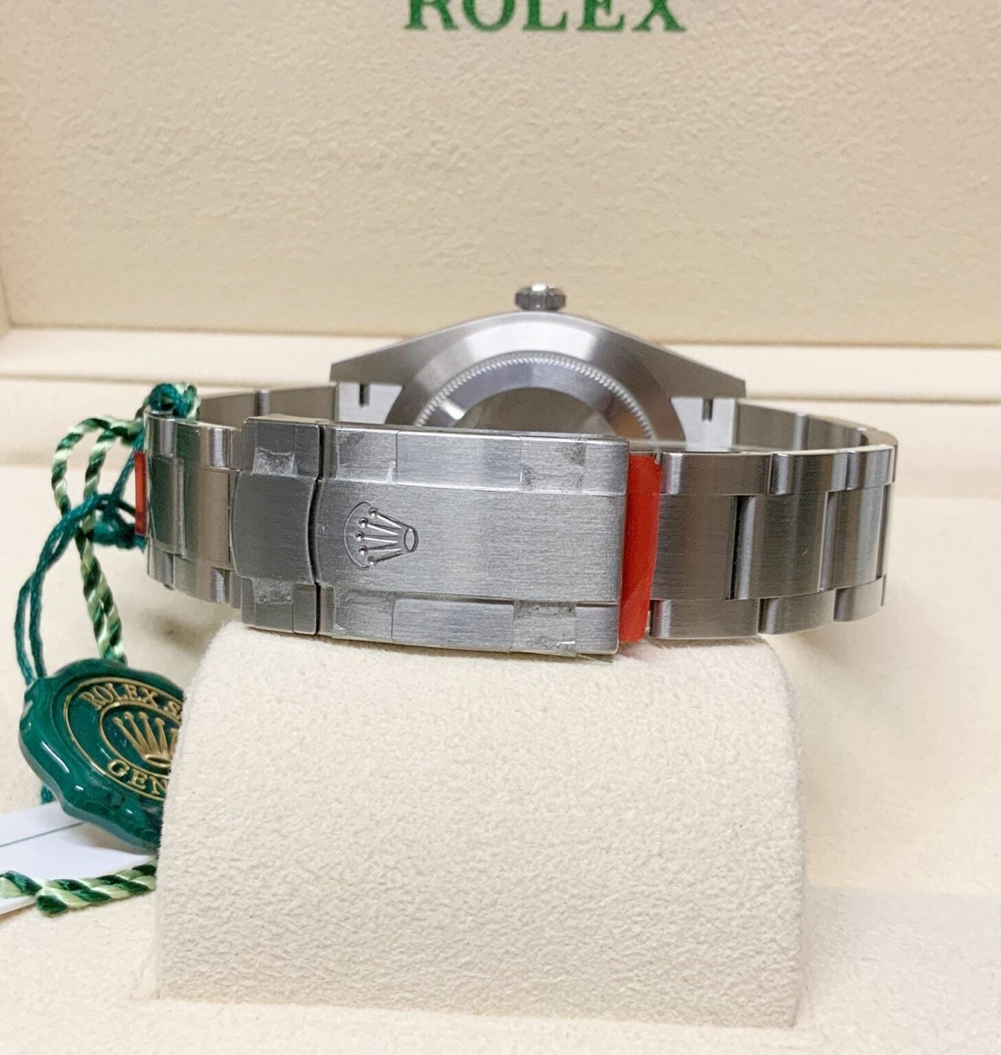 Rolex Oyster Perpetual Automatico Quadrante Corallo