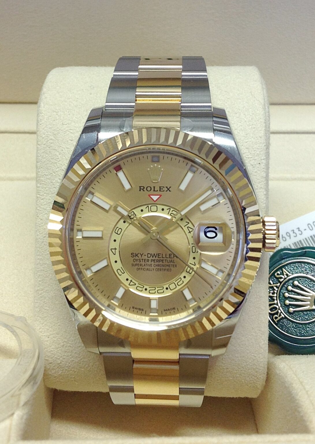 Rolex Sky-Dweller Replica Bicolore Acciaio Oro – Quadrante Oro Automatico