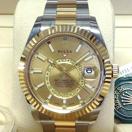 Rolex Sky-Dweller Gold & Steel – Quadrante Champagne – Replica