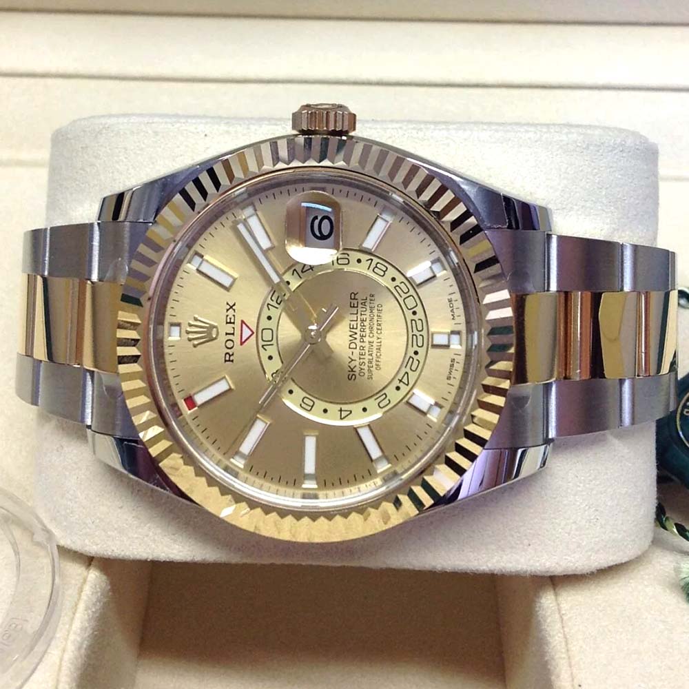 Rolex Sky-Dweller Gold & Steel – Quadrante Champagne – Replica