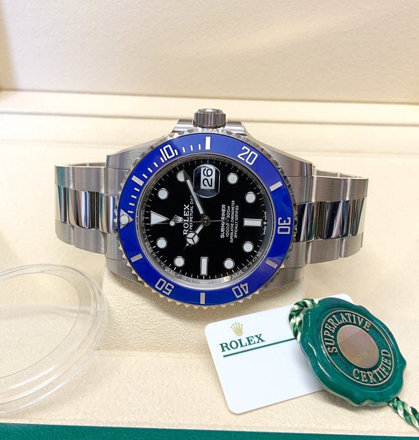 Rolex Submariner Oyster Perpetual Date Automatico Lunetta Blu