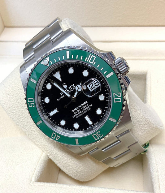 Rolex Submariner Oyster Perpetual Date Automatico Lunetta Verde