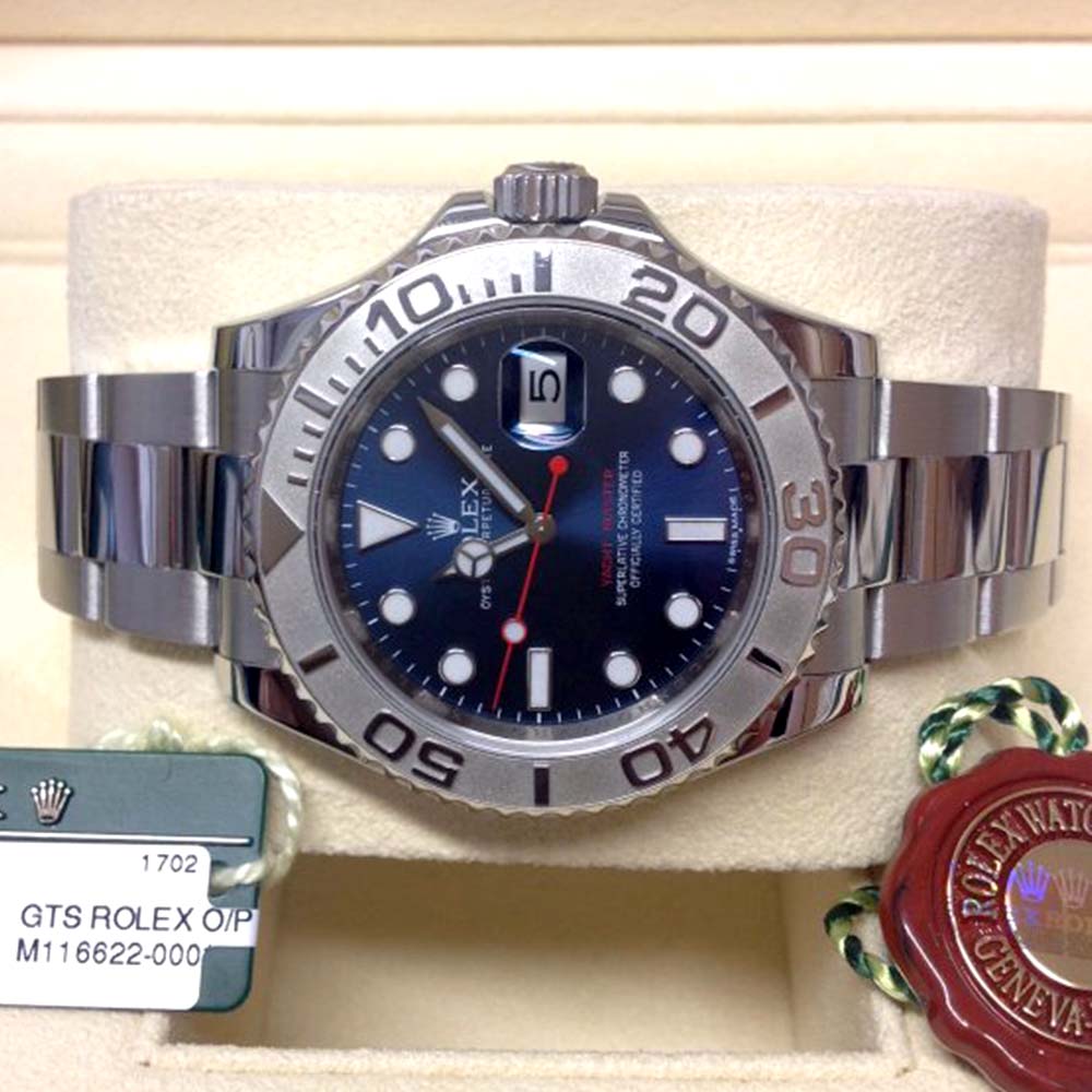 Rolex Yacht-Master Replica 40 – Acciaio con Quadrante Blu