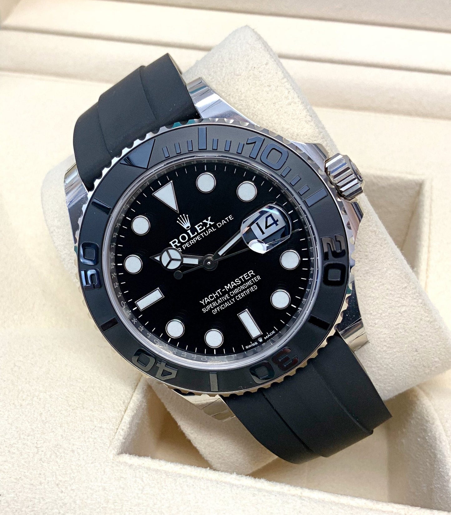 Rolex Yacht-Master 42 Black – Replica 1:1 Oysterflex | Orologio di Lusso Replica