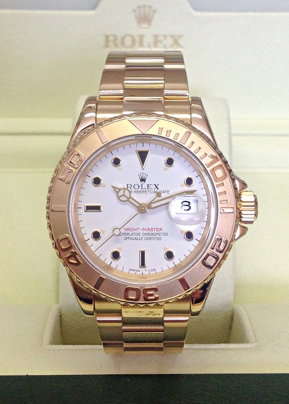 Rolex Yacht-Master Automatico Oro Quadrante Bianco