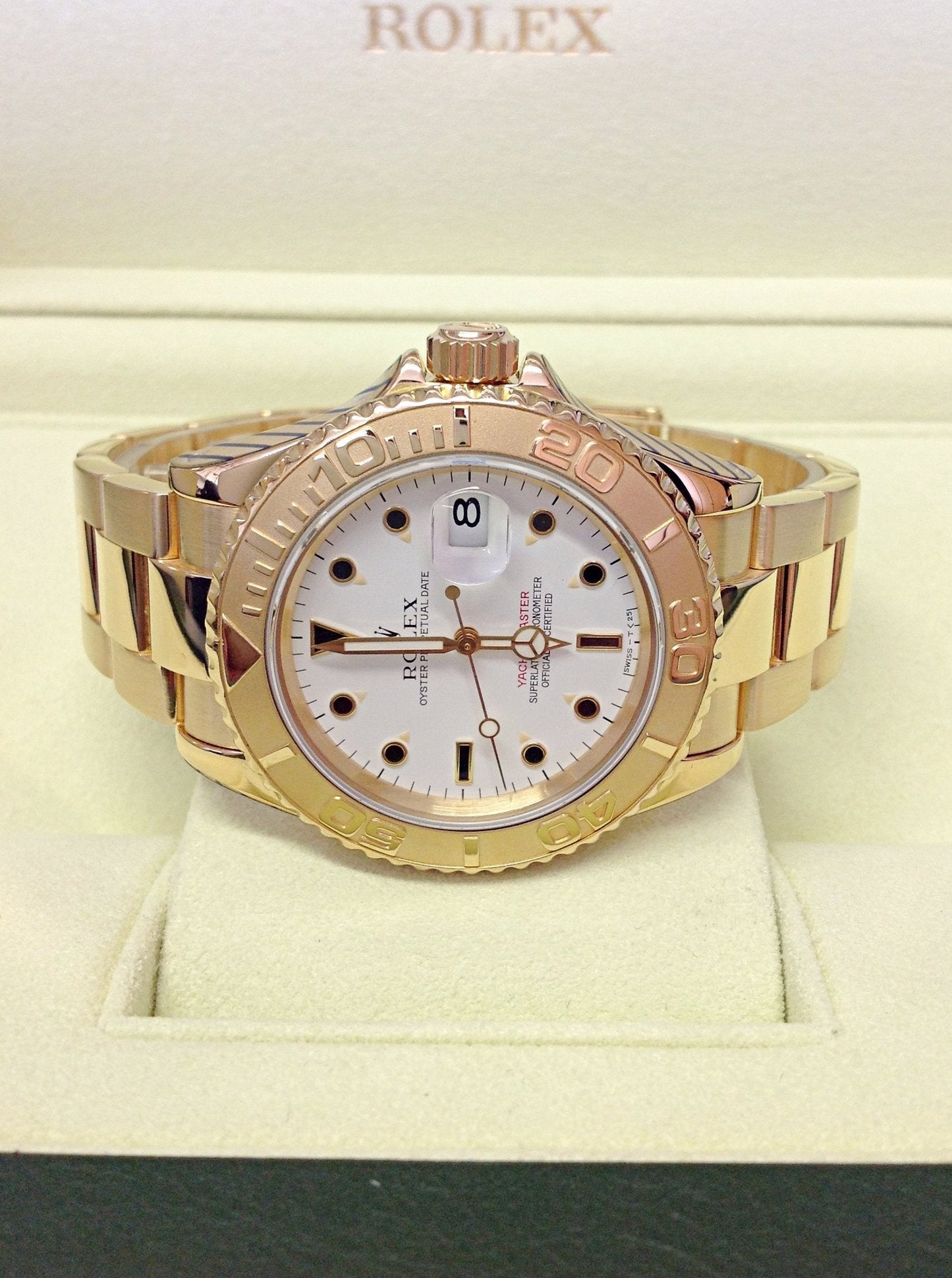Rolex Yacht-Master Automatico Oro Quadrante Bianco