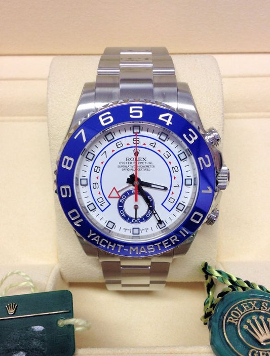 Rolex Yacht-Master II 116680 Acciaio Quadrante Bianco 44mm