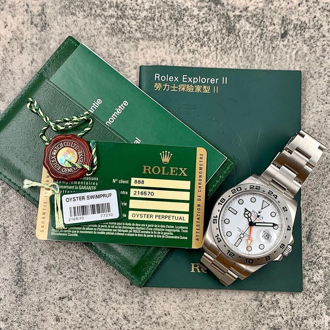 Explorer 2Rolex Explorer II Bianco “Polar” – GMT Lancetta Arancione | Replica