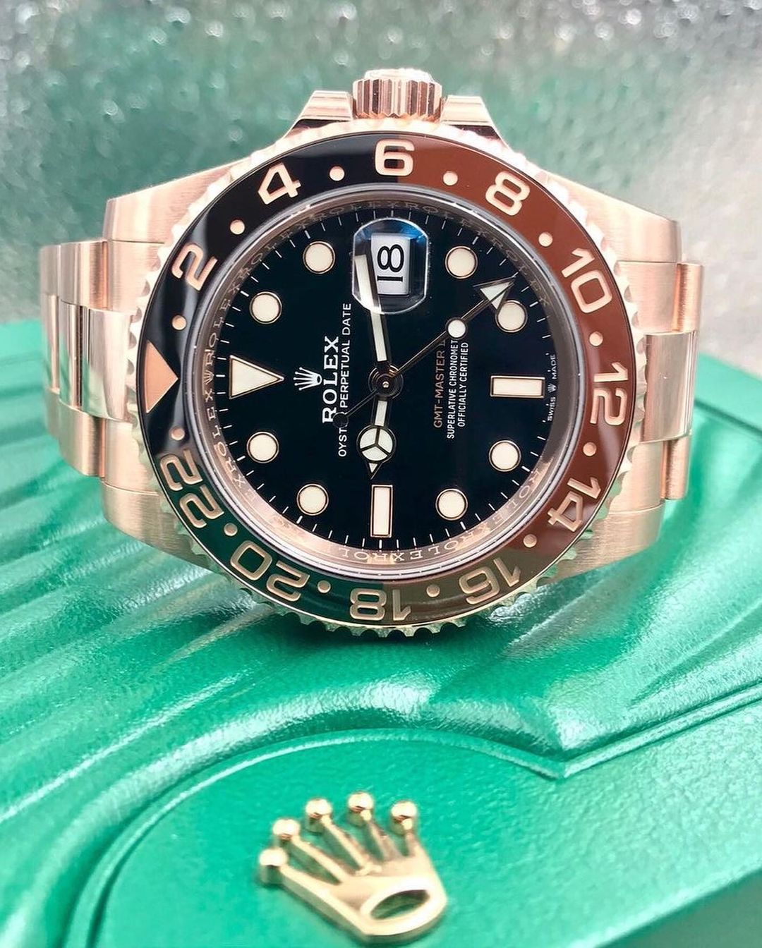 Rolex GMT-Master II “Root Beer” Everose Acciaio – Lunetta Marrone/Nera | Replica