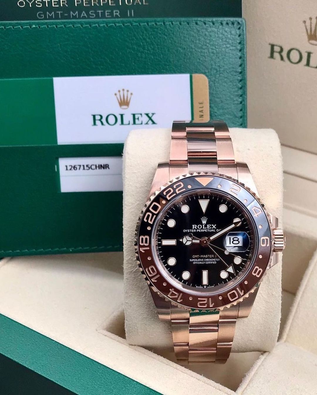 Rolex GMT-Master II “Root Beer” Everose Acciaio – Lunetta Marrone/Nera | Replica
