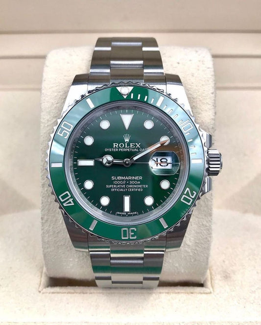 Submariner Date Automatico Acciaio Lunetta Verde Quadrante Verde – Rolex