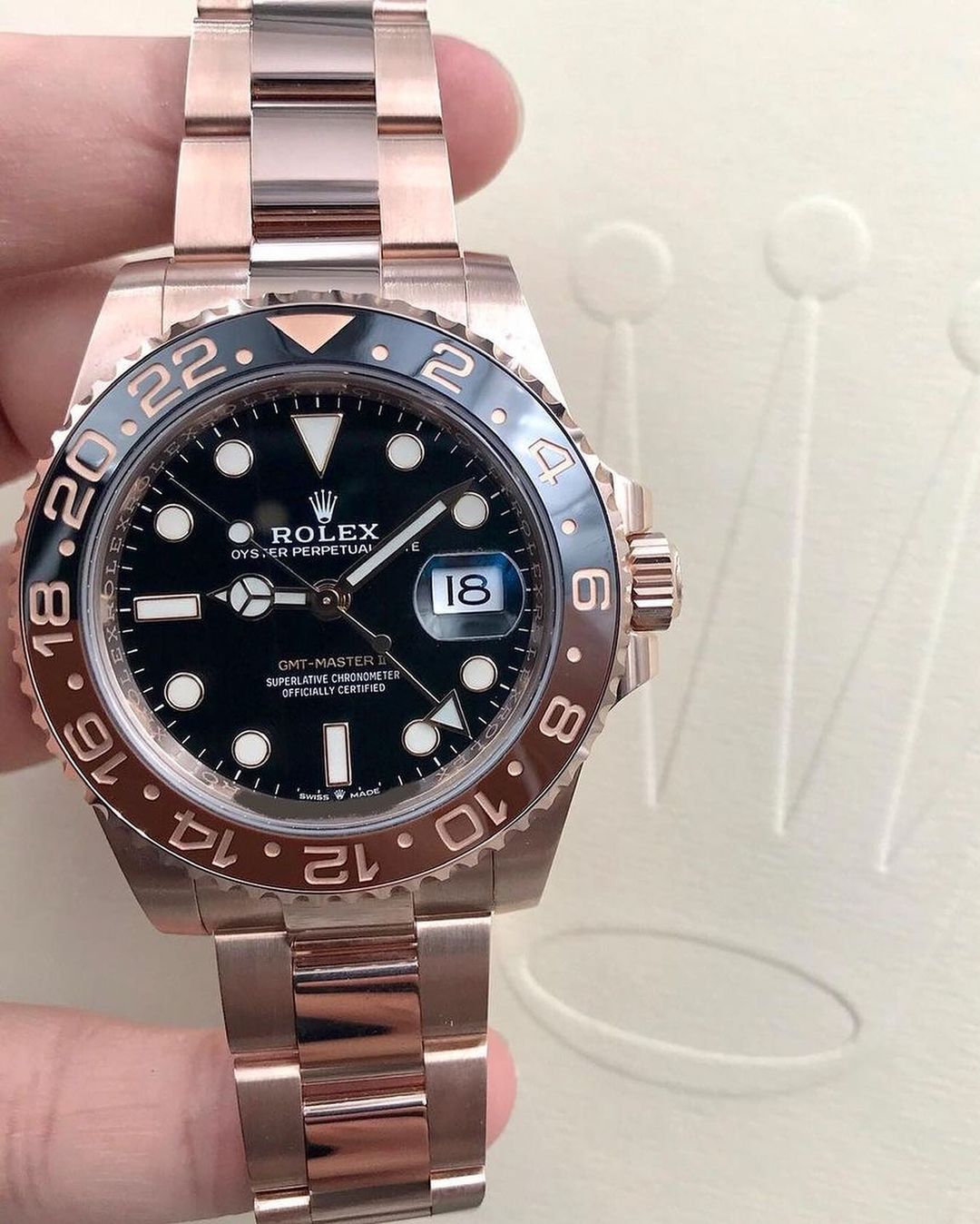 Rolex GMT-Master II “Root Beer” Everose Acciaio – Lunetta Marrone/Nera | Replica